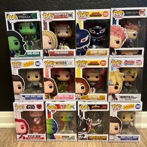 NEW Funko Pop Bundle Total 12. PLEASE READ DESCRIPTION!!!!